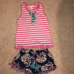 Matilda Jane girls shorts and tank.